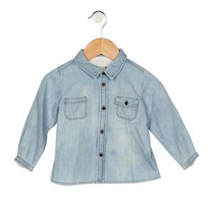 Bonpoint Girls ' Long Sleeve Chambray Top size 2T